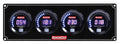 QuickCar Racing Products Digital 4 Gauge Panel Assembly with Oil Pressure, Water Temperature, Oil Temperature, and Water Pressure Gauges