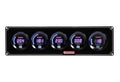 QuickCar Racing Products Digital 4-in-1 Gauge Panel Assembly with Oil Pressure, Water Temperature, Oil Temperature, Fuel Pressure, and Tachometer, Black Face