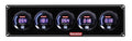 QuickCar Racing Products Digital 4-1 Gauge Panel Assembly with Oil Pressure, Water Temperature, Fuel Pressure, and Water Pressure Gauges