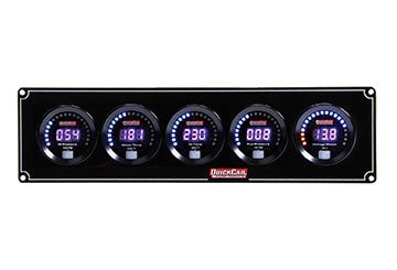 QuickCar Racing Products QRP67-5037 Digital 5-Gauge Panel with Oil Pressure, Water Temperature, Oil Temperature, Fuel Pressure, and Voltmeter