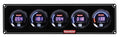 QuickCar Racing Products Digital 5 Gauge Panel Assembly QRP67-5038 with Oil Pressure, Water Temperature, Fuel Pressure, Water Pressure, and Voltmeter Gauges