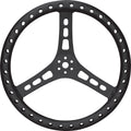 QuickCar Racing Products 68-006 15 Inch Aluminum Steering Wheel with Black Powder Coat Finish