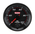 QuickCar Racing Products QRP69-003 Redline Oil Pressure Gauge 0-100 psi Electric Analog 2-5/8 Inch Black Face