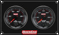 QuickCar Racing Products QRP69-2001 Redline 2-Gauge Panel Assembly with Oil Pressure and Water Temperature, 2-5/8 Inch Diameter, Black Face