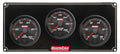 QuickCar Racing Products QRP69-3017 Redline 3 Gauge Panel with Oil Pressure, Water Temperature, and Volt Meter, 2-5/8 Inch Diameter, Black Face