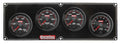 QuickCar Racing Products Redline 3-1 Gauge Panel Assembly with Oil Pressure, Oil Temperature, Tachometer, and Water Temperature - 2-5/8 Inch Diameter, Black Face