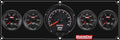 QuickCar Racing Products QRP69-4051 Redline Gauge Panel Assembly with Fuel Pressure, Oil Pressure, Oil Temperature, Water Temperature, and Recall Tachometer, 3 Inch Diameter, Black Face