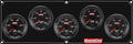 QuickCar Racing Products QRP69-5037 Redline 5-Gauge Panel Assembly with Fuel Pressure, Oil Pressure, Oil Temperature, Volt Meter, and Water Temperature, 2-5/8 Inch Diameter, Black Face