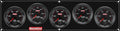 QuickCar Racing Products QRP69-5038 RedLine Gauge Panel Assembly with Oil Pressure, Water Temperature, Fuel Pressure, Water Pressure, and Voltmeter - 2-5/8 Inch Black Aluminum Face