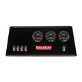 QUICKCAR RACING PRODUCTS QRP69-812-038 Gauge Panel Assembly Redline Single Ignition with Fuel, Oil, and Water Temperature Gauges, 2-5/8 Inch Diameter, Black Face