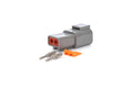 QUICKCAR RACING PRODUCTS 71-221 Deutsch 2-Pin Male Electrical Connector