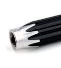 QuickCar Racing Products QRP75-050 3/4 Inch Aluminum Scalloped Suspension Tube, 5 Inch Length, Black Anodized Finish