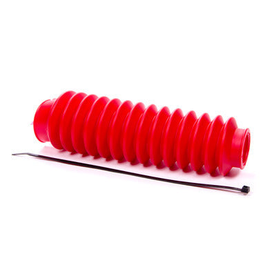 RANCHO RS1927 Performance Shock Boot, 9.5 Inch Length, Rubber, Red Color