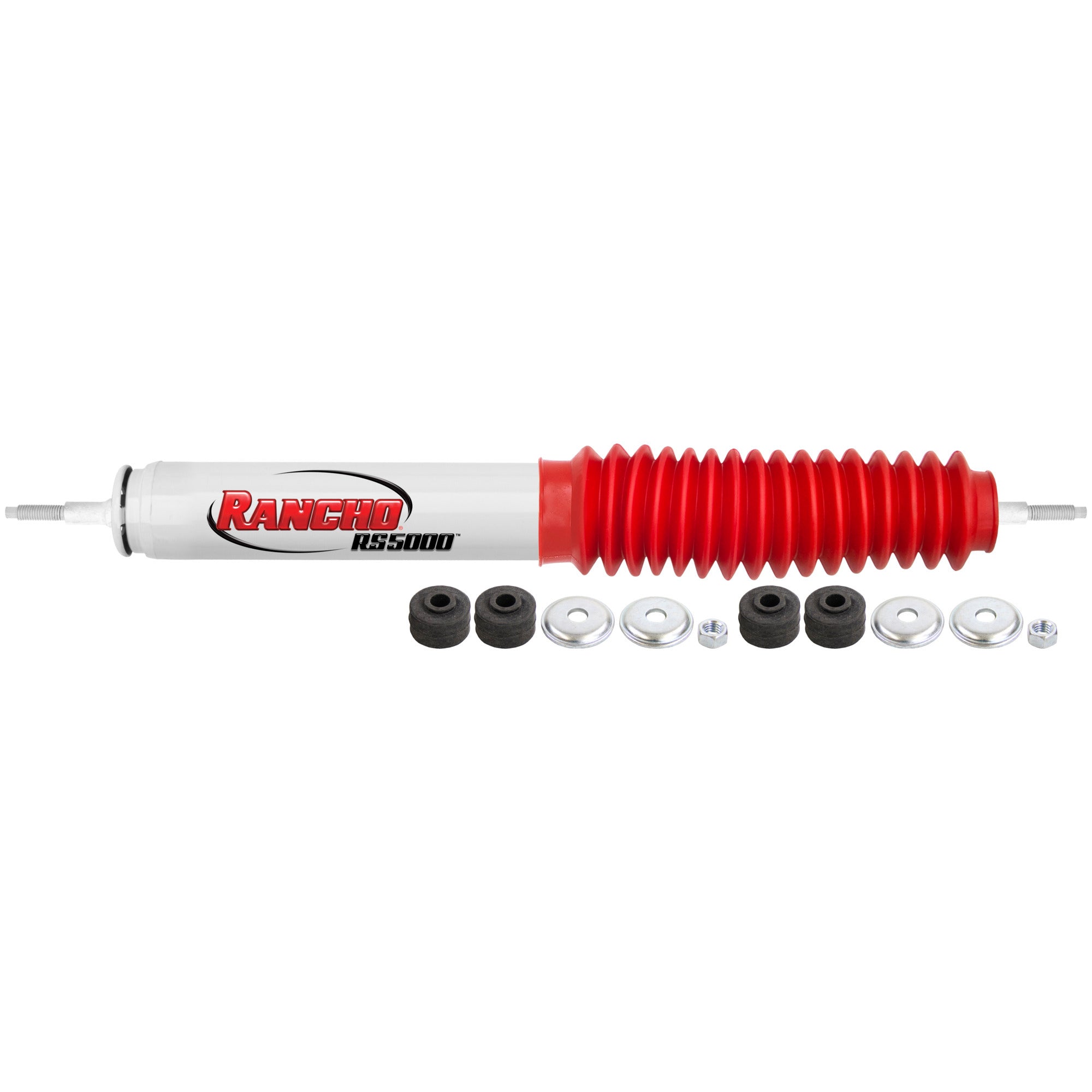 RANCHO RS5402 Gas Cell Steering Stabilizer for Trucks and SUVs, Twintube, 12.13 Inches Compressed, 20.13 Inches Extended, 2.17 Inch Outer Diameter