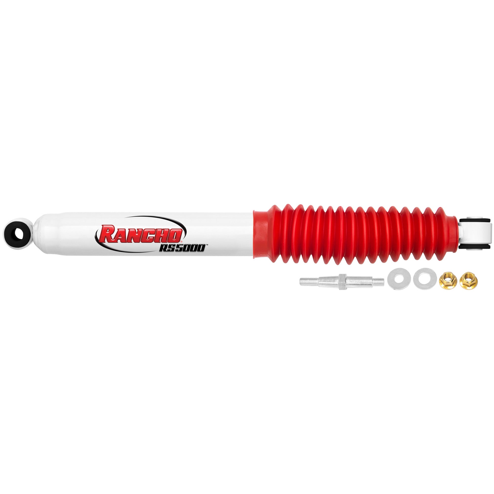 RANCHO RS5415 Steering Stabilizer RS5000 Series for Ford Vehicles, 16.08 Inch Compressed, 27.86 Inch Extended, 2.17 Inch Diameter, Steel Construction