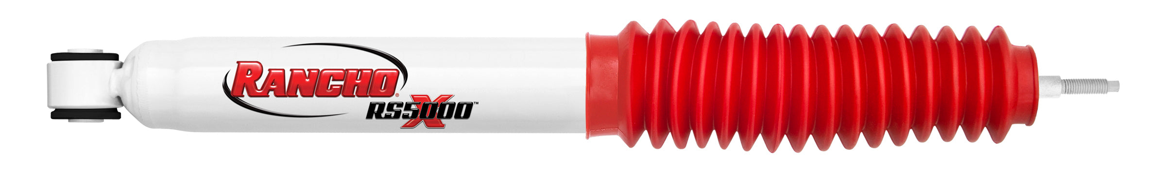 RANCHO RS55072 Shock Absorber for Fullsize Trucks with Twintube Design, 15.87 in Compressed and 24.76 in Extended Length, 2.25 in Diameter, Steel Construction, White Finish