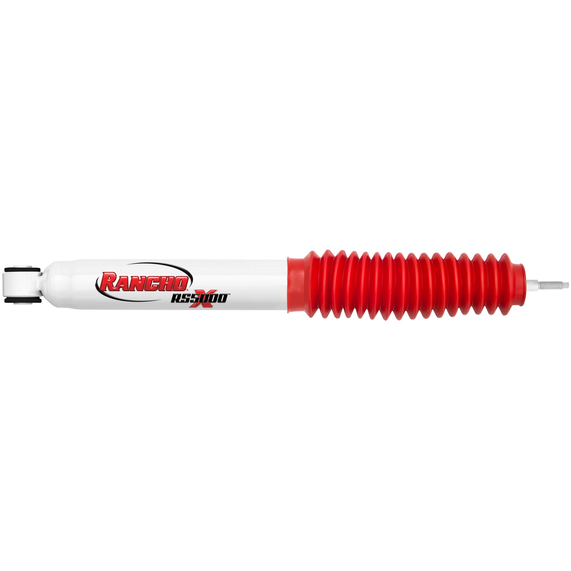RANCHO RS55238 RS5000 Series Twintube Rear Shock Absorber, 16.56 Inches Compressed, 28.56 Inches Extended, 2.17 Inch OD, Steel, White Finish