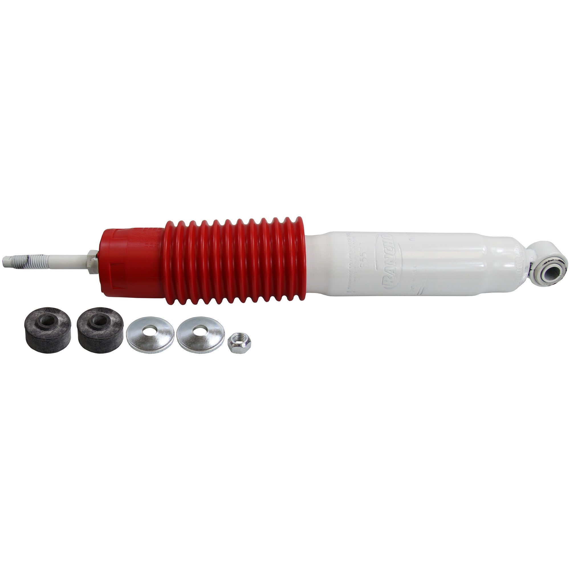 RANCHO RS55370 RS5000X Series TwinTube Shock Absorber, 13.04 in Compressed, 16.27 in Extended, 2.25 in Diameter, Steel, White Finish