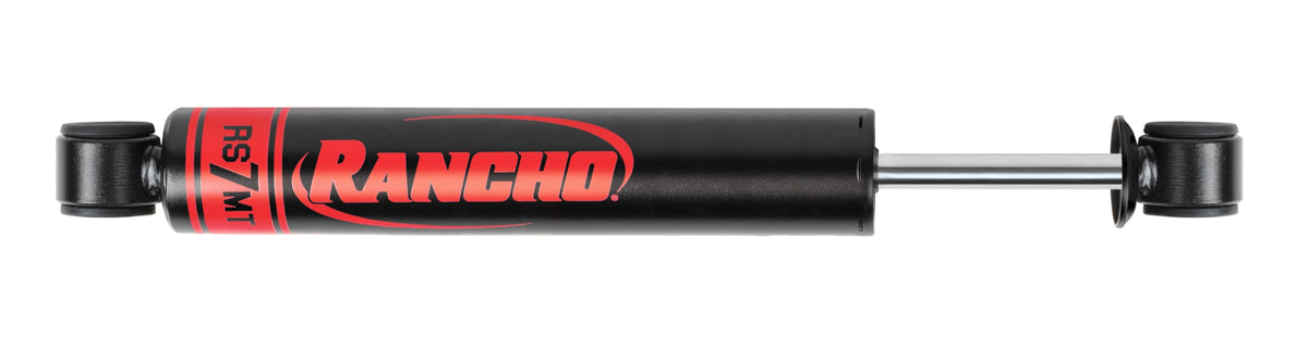 RANCHO RS77401 RS7MT Monotube Steering Stabilizer, 12.72 Inch Compressed, 19.29 Inch Extended, Steel, Satin Black Finish