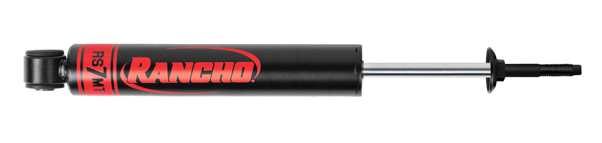 RANCHO RS77405 RS7MT Monotube Steering Stabilizer for Trucks and SUVs, 13.62 in Compressed, 21.50 in Extended, Satin Black Steel
