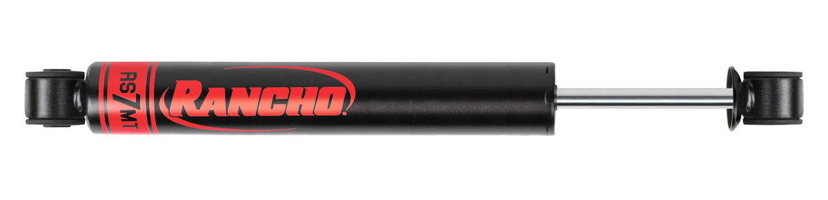 RANCHO RS77412 RS7MT Monotube Steering Stabilizer, 14.88 Inch Compressed, 23.31 Inch Extended, Steel Body, Satin Black Finish