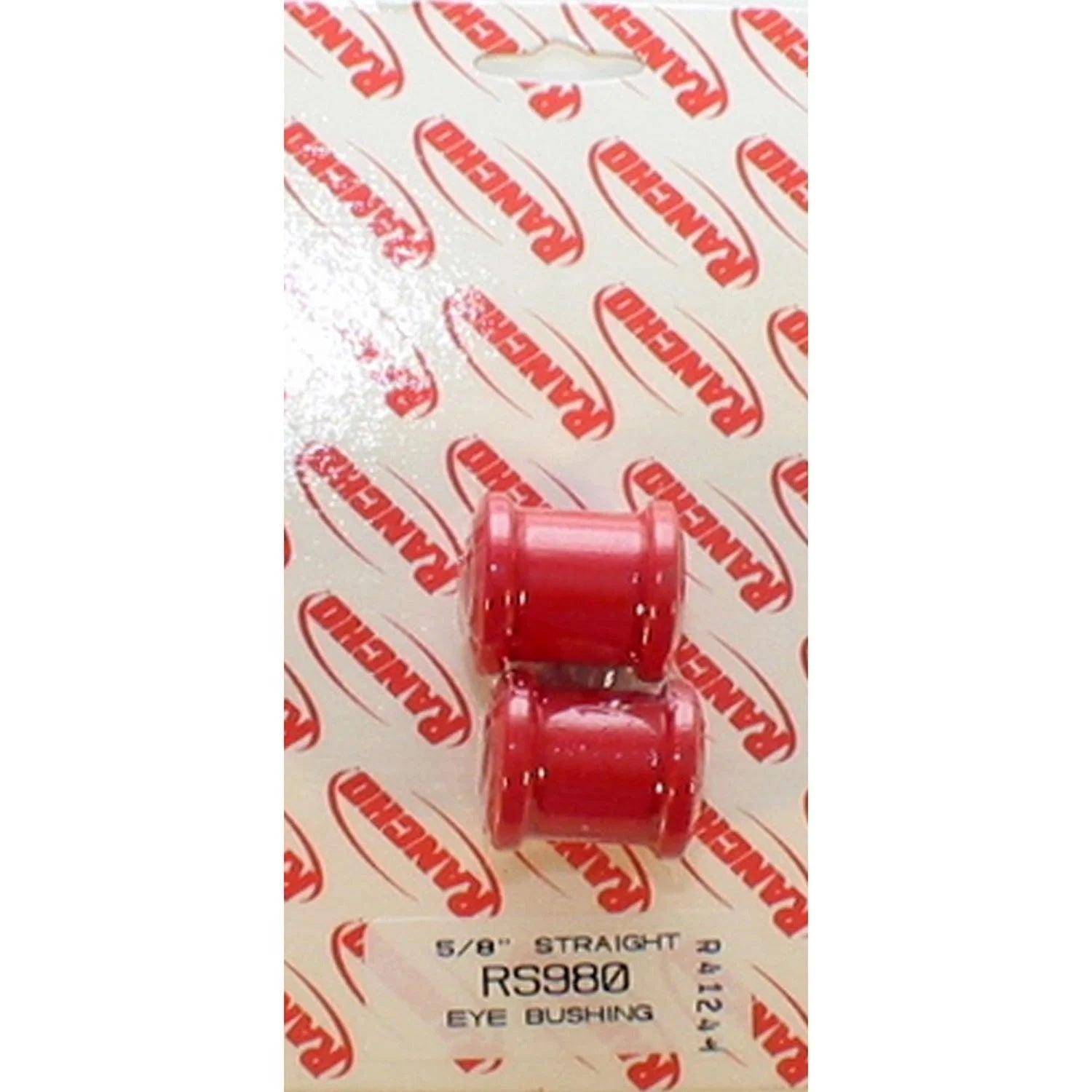 RANCHO RS980 Shock End Bushing, Straight, 5/8 Inch ID, Polyurethane, Red Pair
