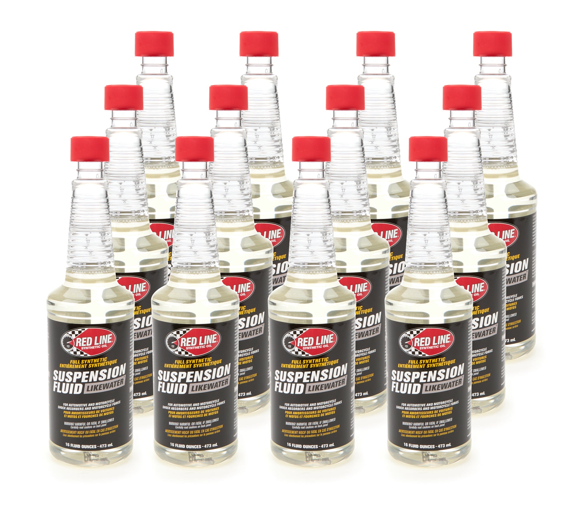 Redline Oil 91102 Like Water Suspension Fluid, 16 oz Bottle, Set of 12