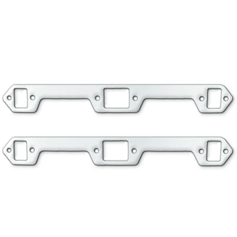 Remflex Exhaust Gasket Part Number 1002 for Jeep Inline-6 and AMC V8 Engines, Rectangle Port, Graphite, Pair
