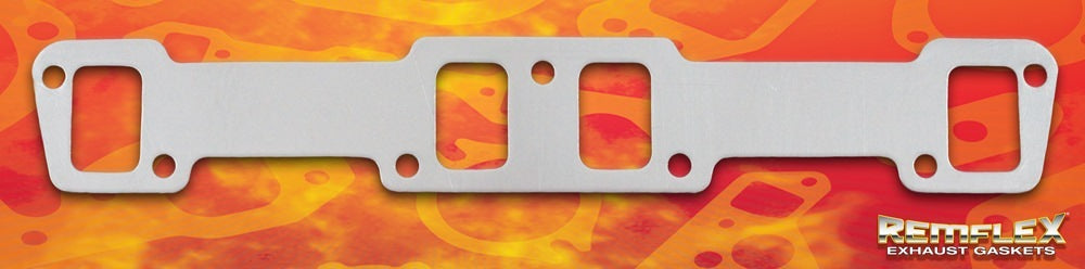 Remflex Exhaust Gasket 13-001 for Buick V8 400-455 with Rectangular Port, Graphite Material