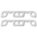 Remflex Exhaust Gasket Set for Small Block Chevy with Brodix Spread Port Heads, 1.875 Inch Round Port, Graphite Material