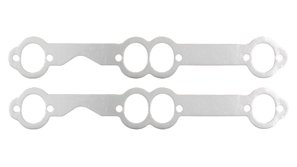 Remflex Exhaust Gaskets for Small Block Chevy, Oval Port, 1.563 x 1.875 Inch, Graphite, Pair