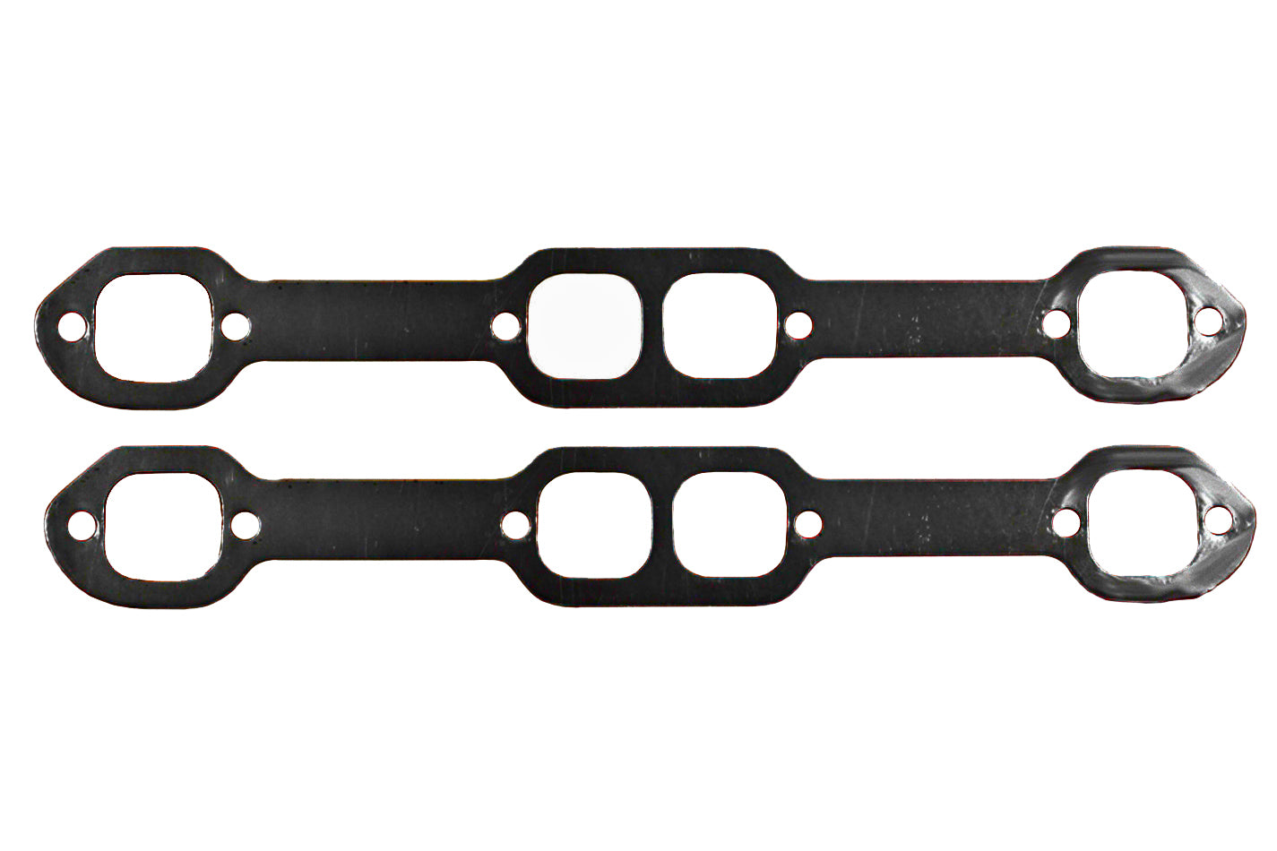 Remflex Exhaust Gasket Set for Small Block Chevy with 18-Degree Heads, 1.625 x 1.750 Inch Rectangular Port, Steel Core Laminate, Pair