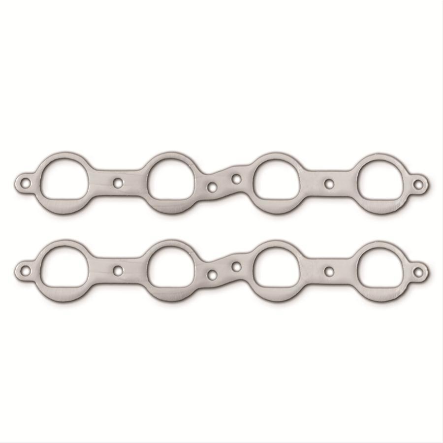 Remflex Exhaust Gaskets REM2066 Pair for GM LS-Series 1.750-Inch D Port with Graphite Material