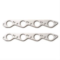 Remflex Exhaust Gasket Set for Big Block Chevy with 2.028 Inch Round Port, Graphite, Marine Mercury Racing