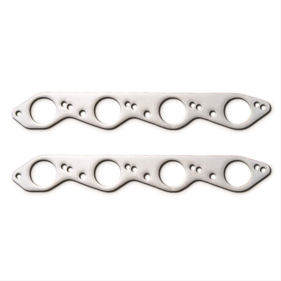 Remflex Exhaust Gasket Set for Big Block Chevy with 2.028 Inch Round Port, Graphite, Marine Mercury Racing