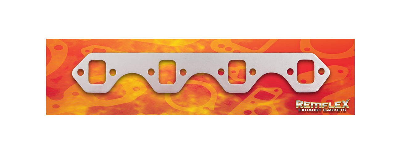 Remflex Exhaust Gasket Set for Small Block Ford 289-351W with Square Ports