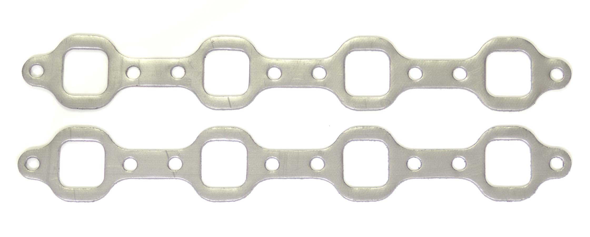 Remflex Exhaust Gasket for Small Block Ford with 1-3/8 x 1-7/16 Square Ports, Graphite Material, Pair