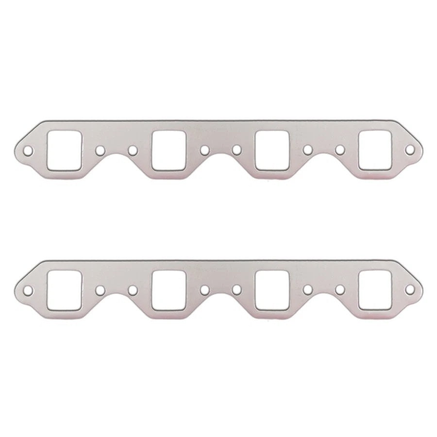 Remflex Exhaust Gasket Set for Small Block Ford 289-351W - Square Port, Graphite Material, 3 Inch Bolt Spacing
