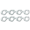 Remflex Exhaust Gasket Set SBF Kooks Adapter Plates for Small Block Ford, 1.938 Inch Round Port, Graphite