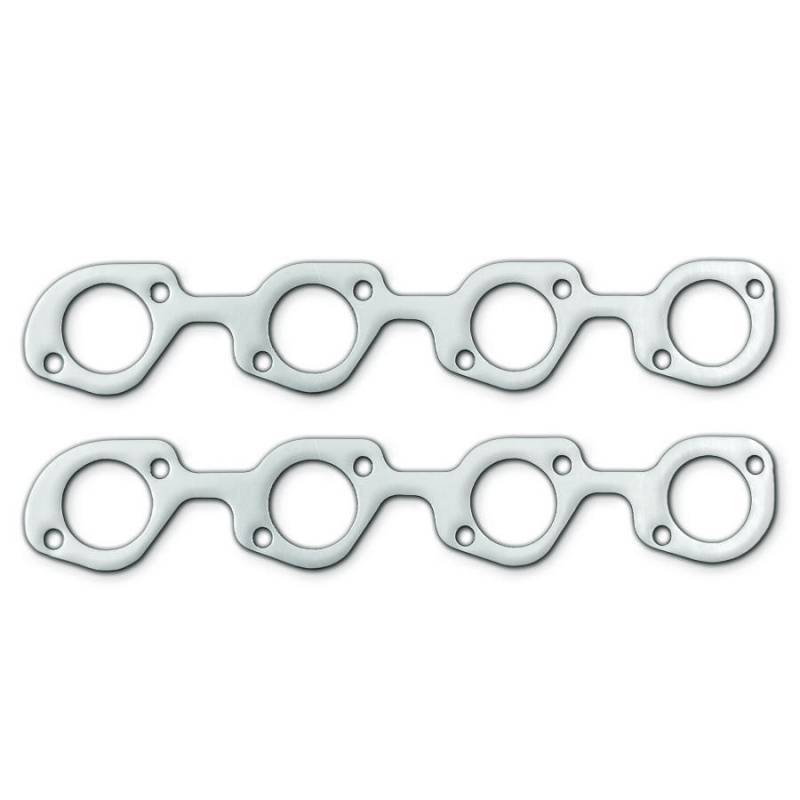 Remflex Exhaust Gasket Set SBF Kooks Adapter Plates for Small Block Ford, 1.938 Inch Round Port, Graphite