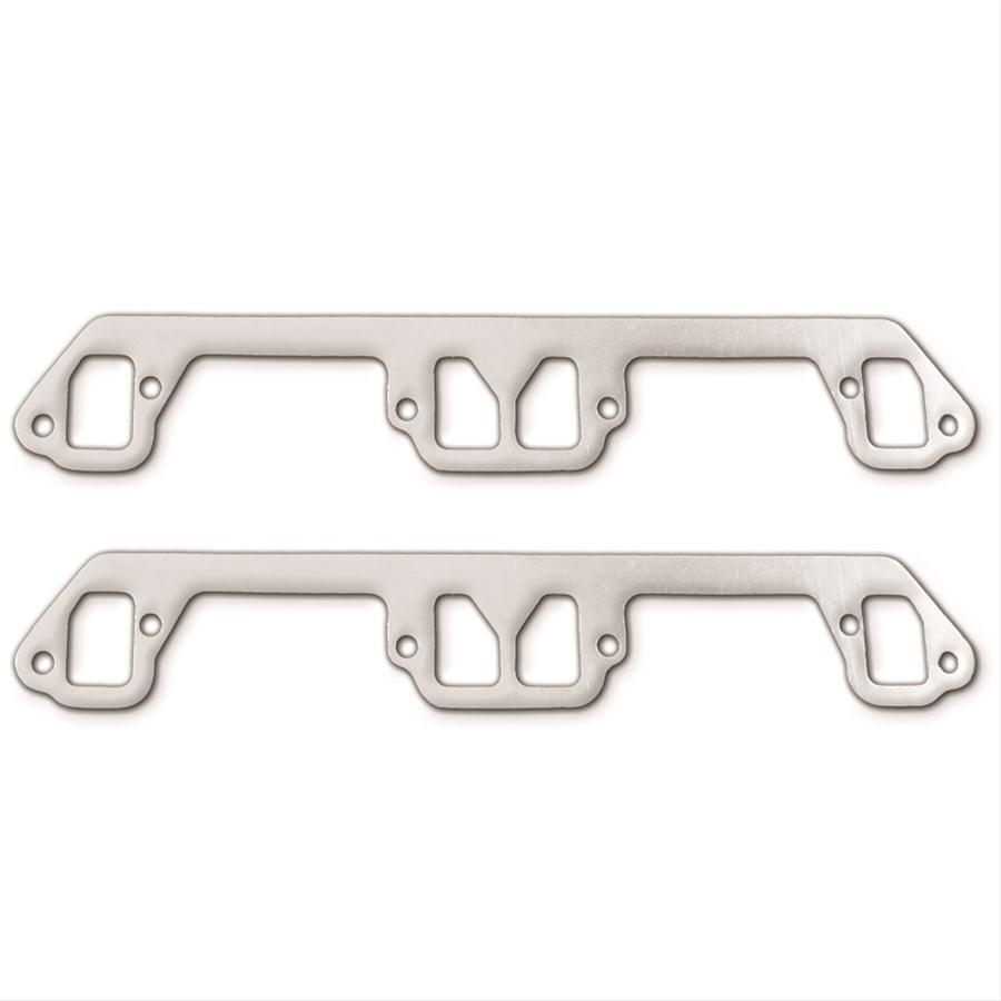 Remflex Exhaust Gasket Set SBM 318-360 for Small Block Mopar, 1.250 x 1.750 Inch End Ports, Graphite Material