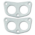 Remflex Exhaust Gasket Set for OBX Headers with Dual Ports, 0.125 Inch Thickness, 1.75 Inch Diameter, 3-Bolt, Graphite Material