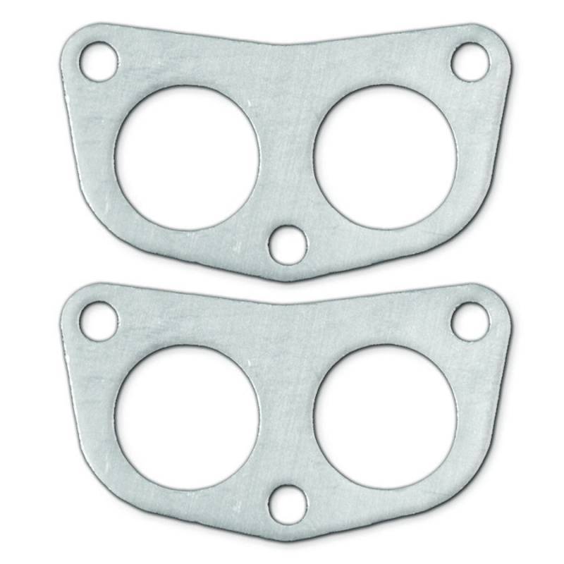 Remflex Exhaust Gasket Set for OBX Headers with Dual Ports, 0.125 Inch Thickness, 1.75 Inch Diameter, 3-Bolt, Graphite Material
