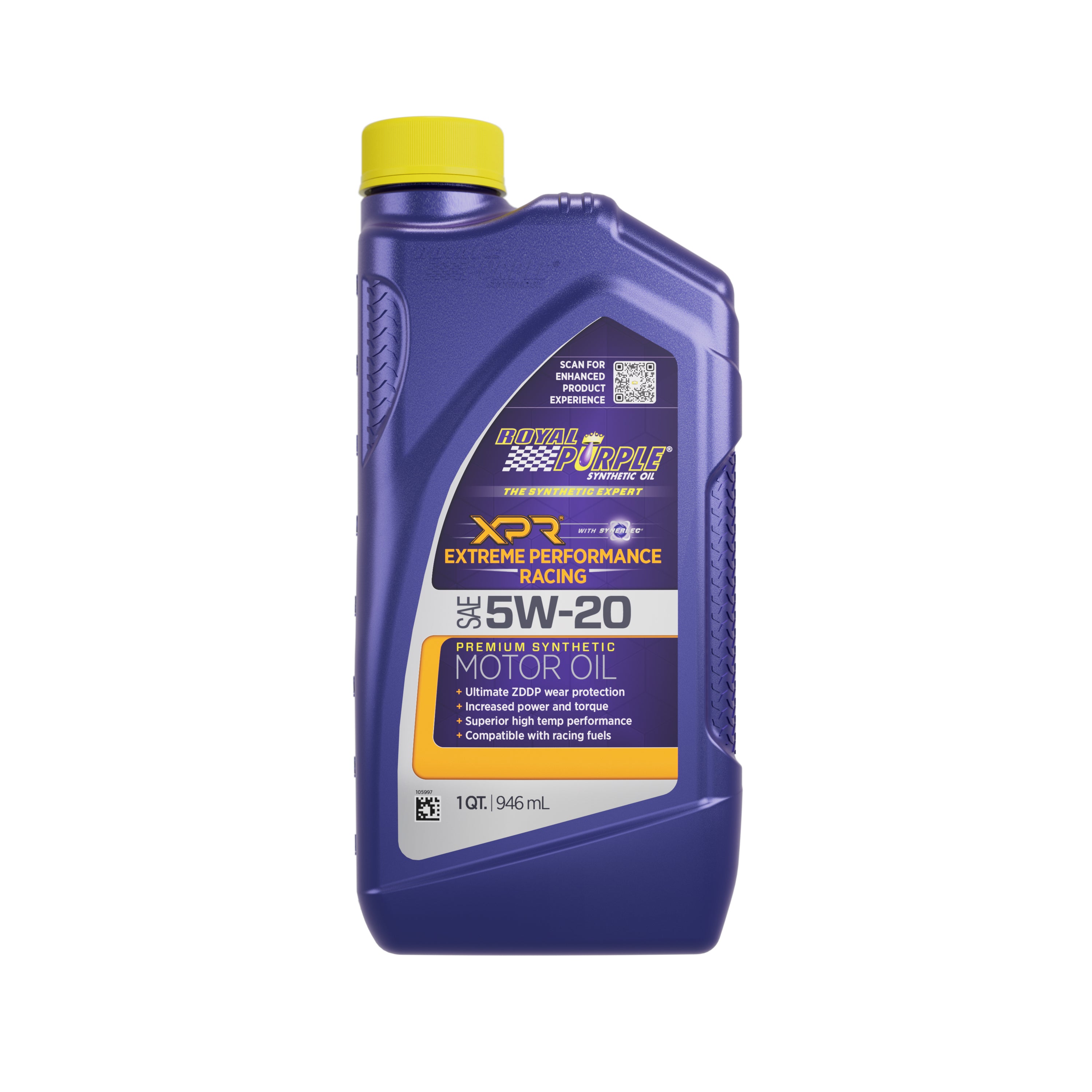 Royal Purple 01011 5W20 XPR Synthetic Racing Oil, 1 Quart Bottle