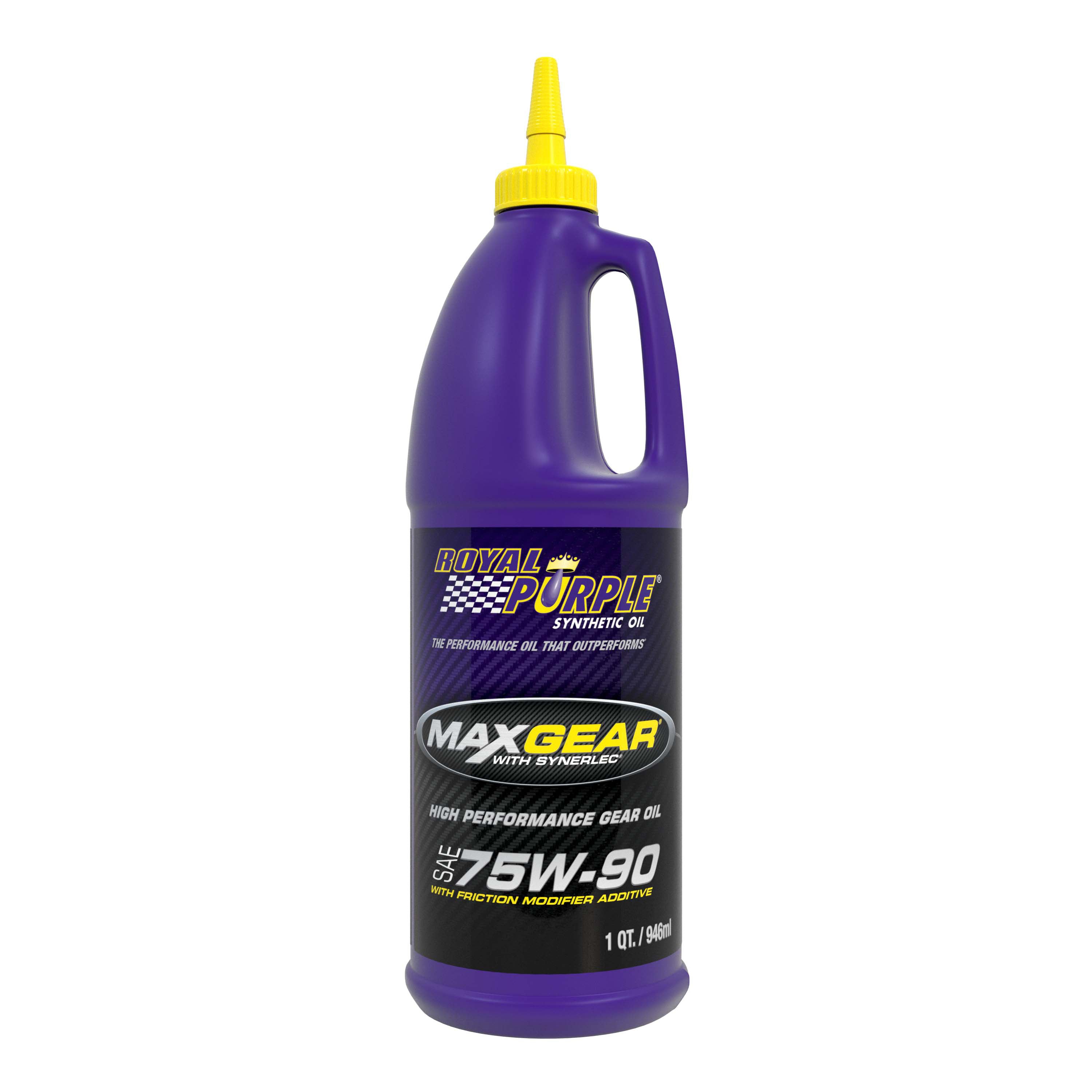 Royal Purple 01300 Max Gear 75W90 Synthetic Gear Oil with Limited Slip Additive, 1 Quart