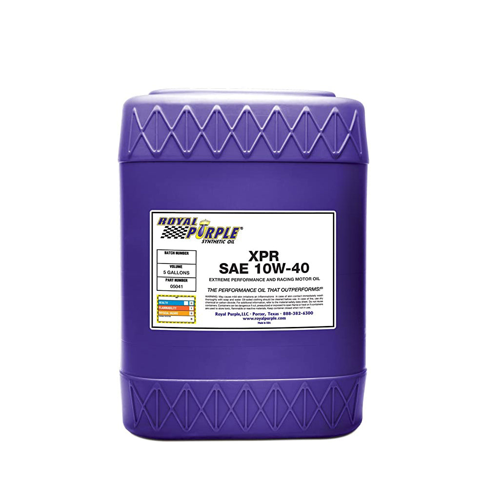 Royal Purple ROY05041 Synthetic Racing Oil XPR 10W-40, 5-Gallon Jug