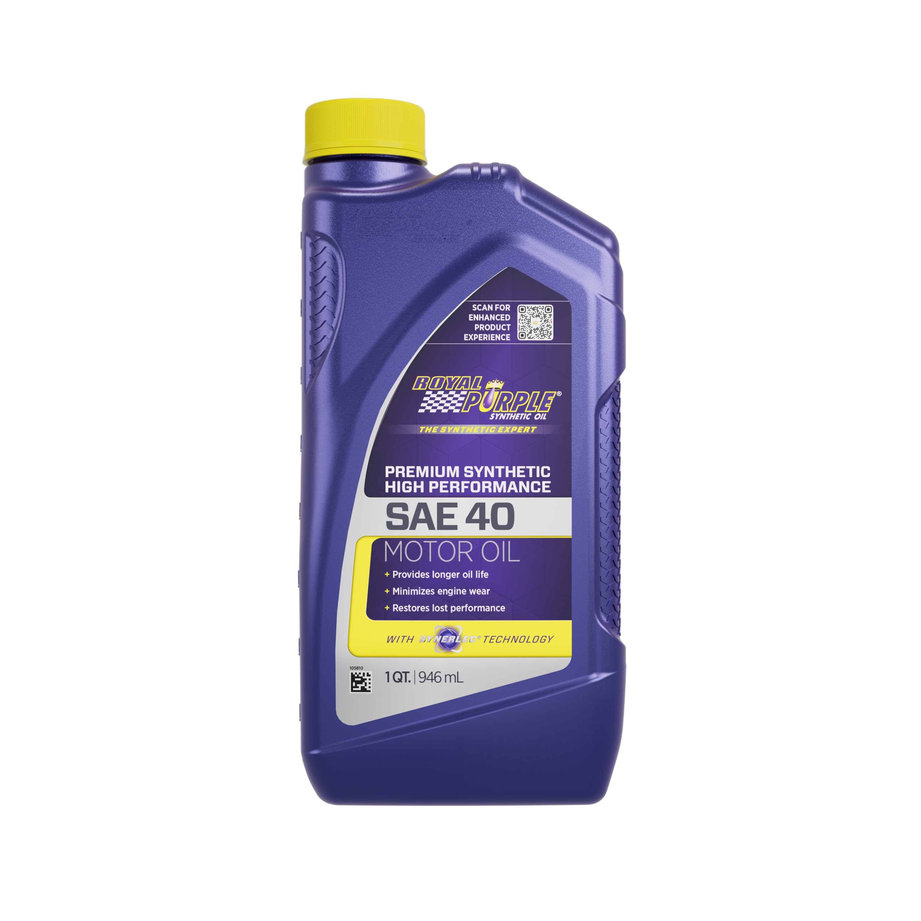 Royal Purple SAE 40 Synthetic Engine Oil, 1 Quart Bottle, Set of 6