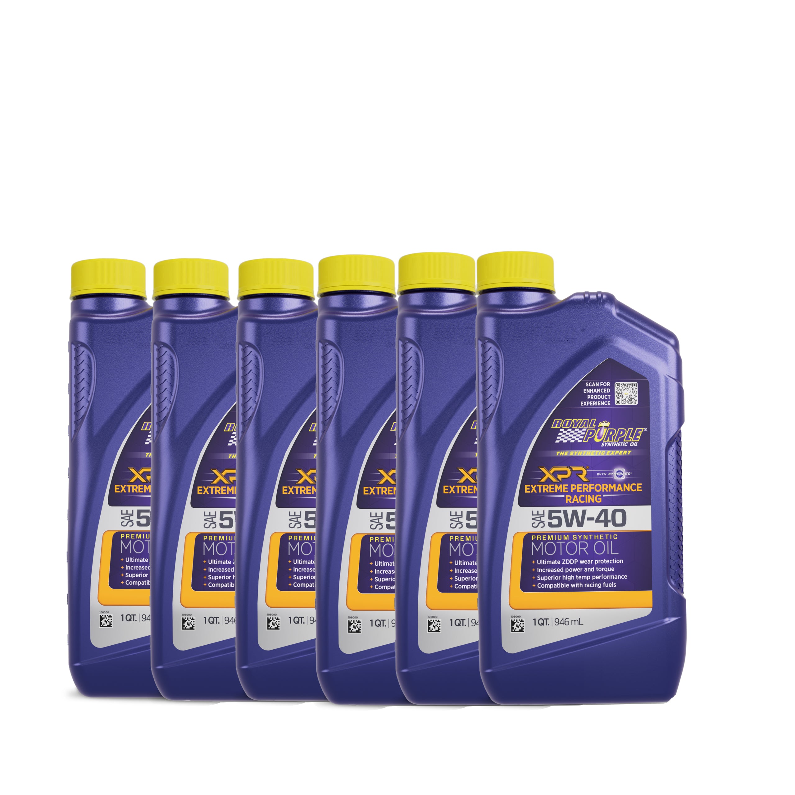 Royal Purple ROY06042 5W40 XPR Racing Synthetic Motor Oil - 1 Quart Bottles, Pack of 6