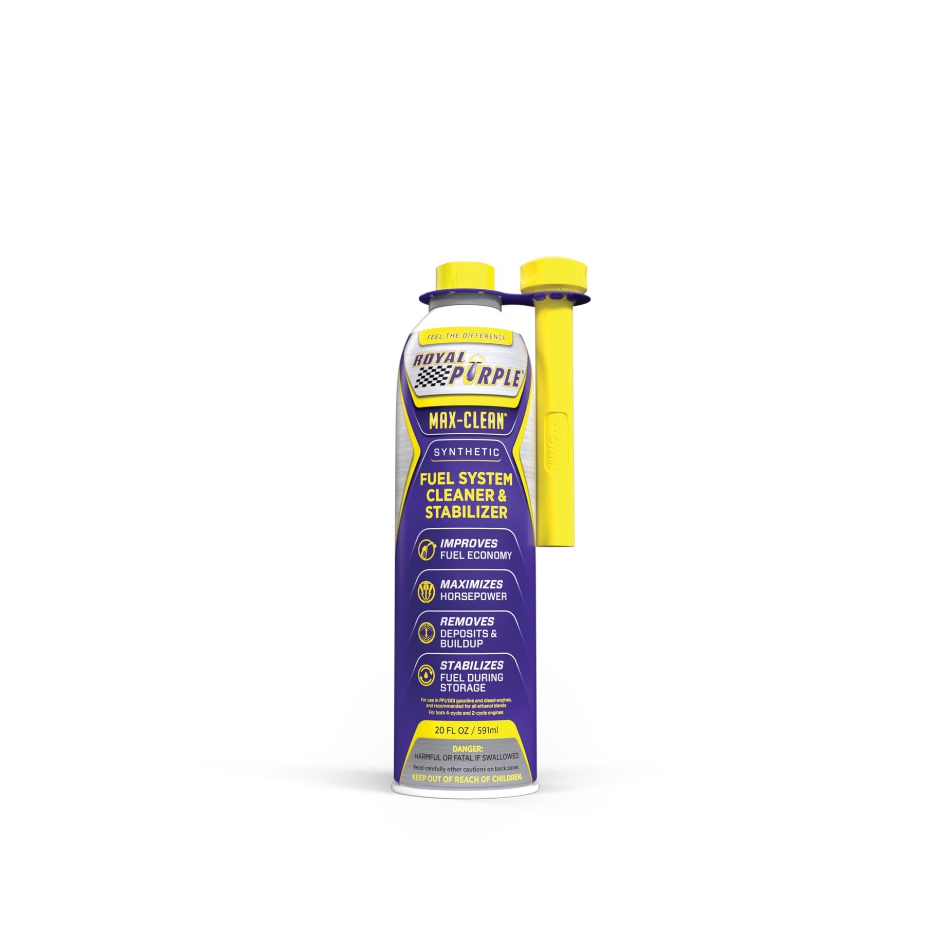 Royal Purple ROY11722 Max-Clean Fuel System Cleaner 20 oz for Gasoline and Diesel Engines