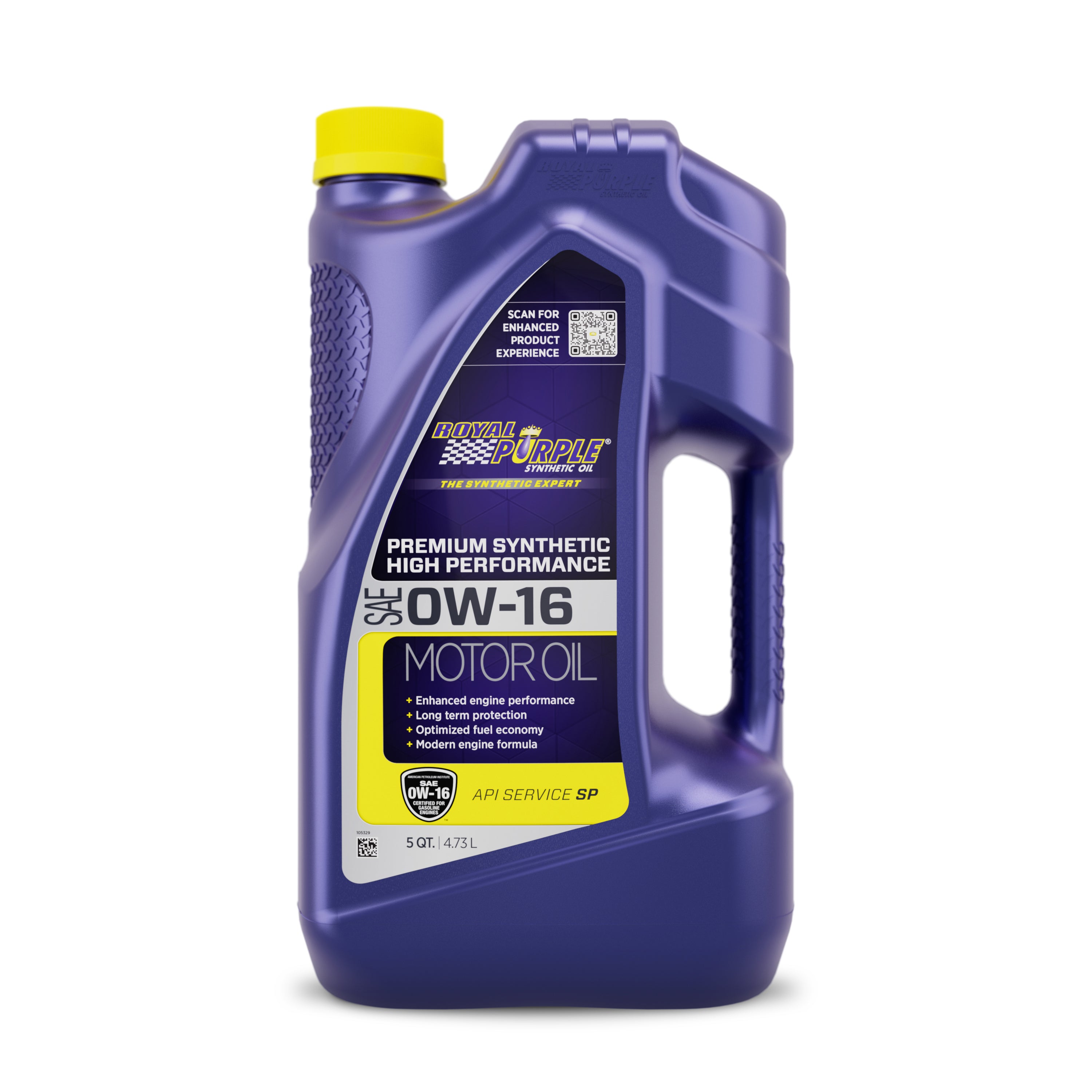 Royal Purple 51016 0W16 Synthetic Motor Oil, 5 Quart Jug